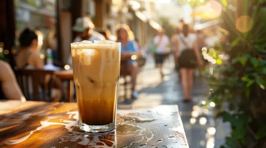 authentique café frappé grec