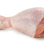 fresh raw chicken leg