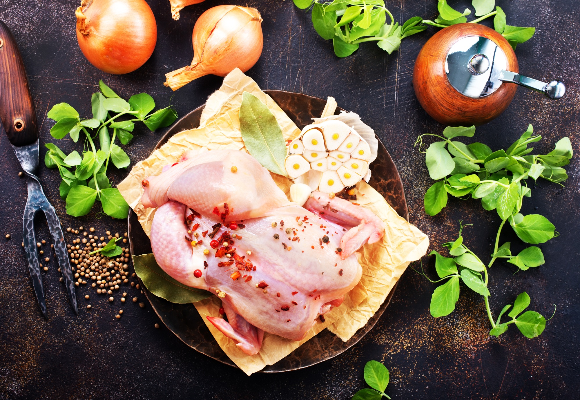 raw chicken