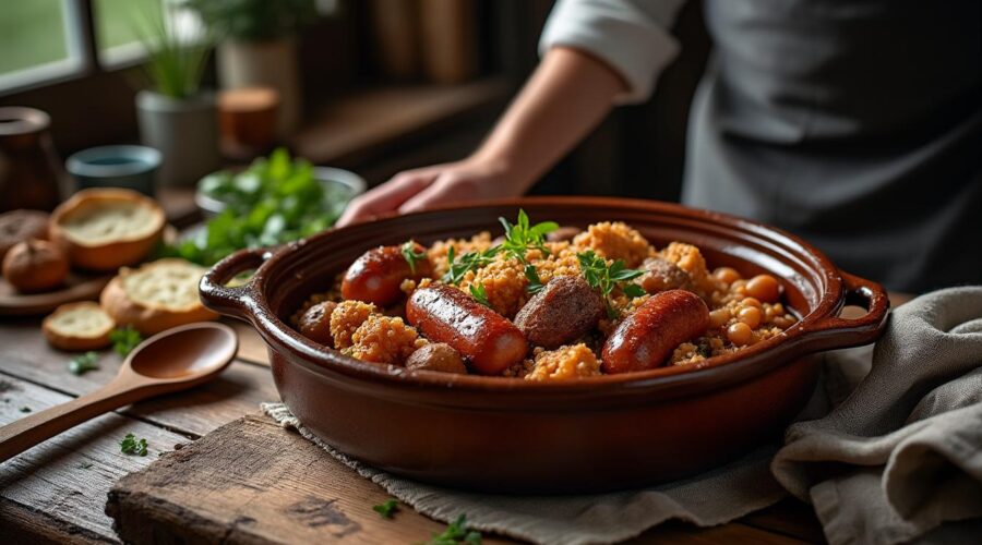 découvrez le cassoulet au companion, un plat emblématique de la cuisine française. apprenez à préparer ce délice réconfortant avec facilité grâce à votre robot cuiseur. savourez les saveurs authentiques d'un cassoulet traditionnel, parfait pour partager en famille ou entre amis.
