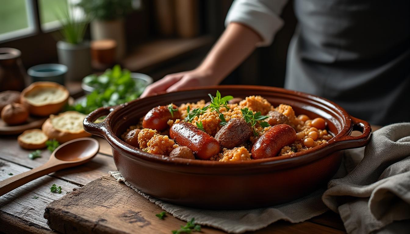 découvrez le cassoulet au companion, un plat emblématique de la cuisine française. apprenez à préparer ce délice réconfortant avec facilité grâce à votre robot cuiseur. savourez les saveurs authentiques d'un cassoulet traditionnel, parfait pour partager en famille ou entre amis.