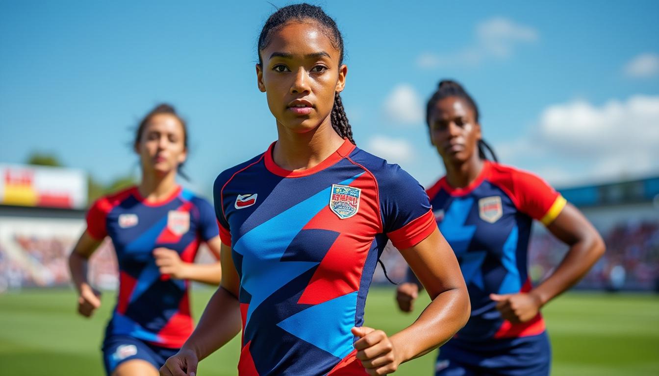 découvrez l'évolution du maillot de l'équipe de france de rugby à 7 féminin, à travers les différentes époques, innovations de style et symboles emblématiques. un voyage visuel au cœur de l'identité des bleues sur le terrain !