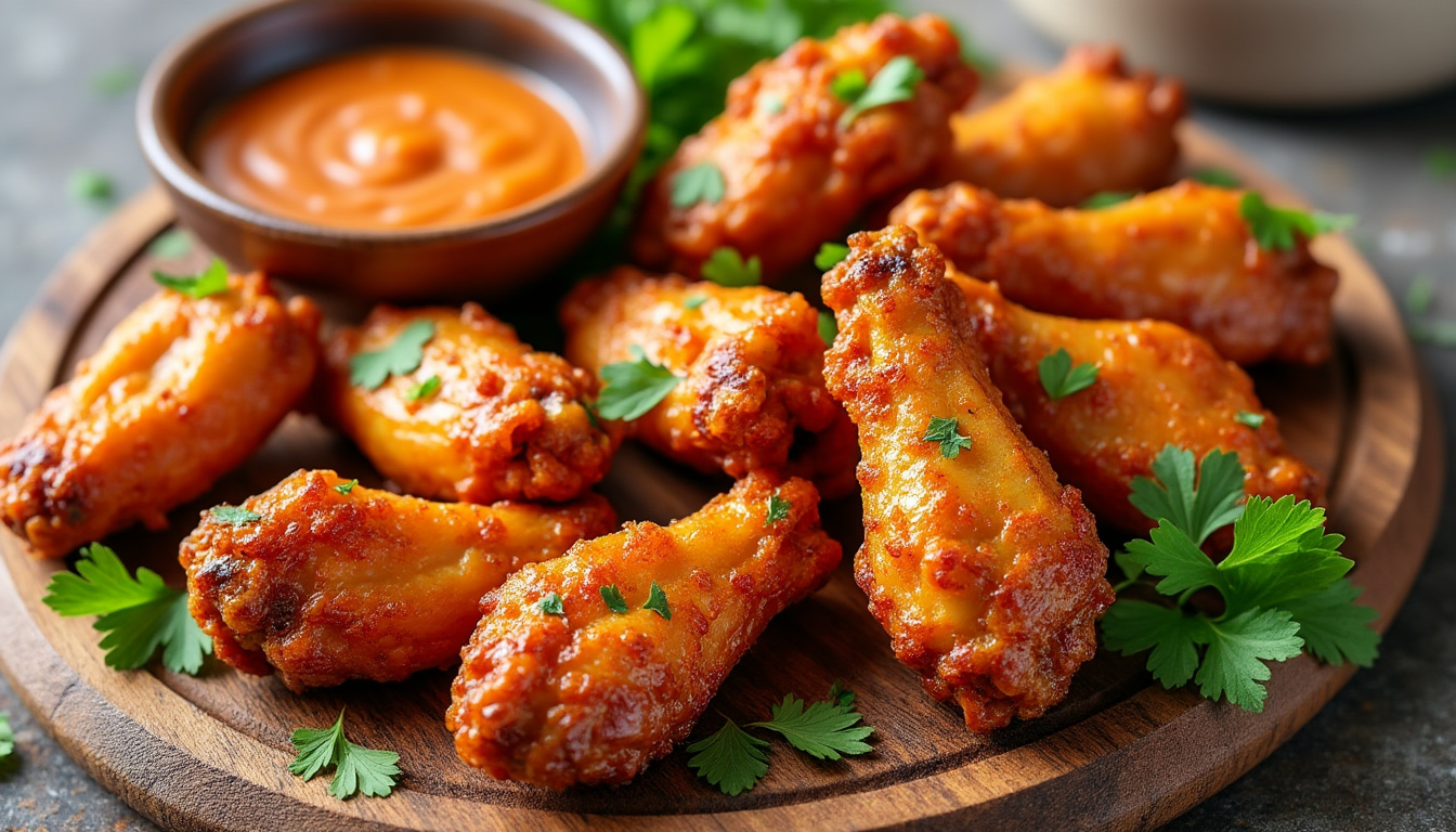 découvrez nos meilleures recettes d'air fryer pour préparer des chicken wings savoureux et croustillants, idéals pour des soirées entre amis inoubliables. simples, rapides et délicieuses, ces recettes raviront tous vos invités !
