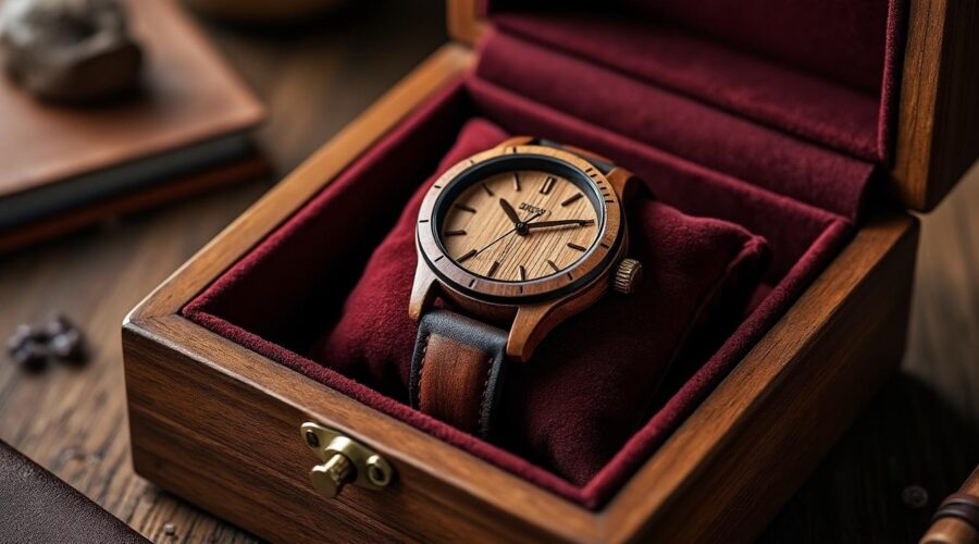 découvrez comment personnaliser votre coffret cadeau de montre en bois artisanale afin de le rendre unique et inoubliable. offrez un cadeau original, sur-mesure et chargé d’émotion !