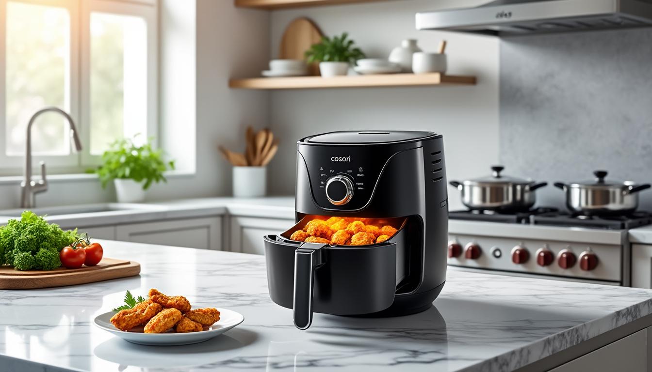 découvrez pourquoi la friteuse à air cosori 58 est l'appareil incontournable de votre cuisine : cuisson rapide, saine et savoureuse pour toute la famille. optimisez vos repas au quotidien !