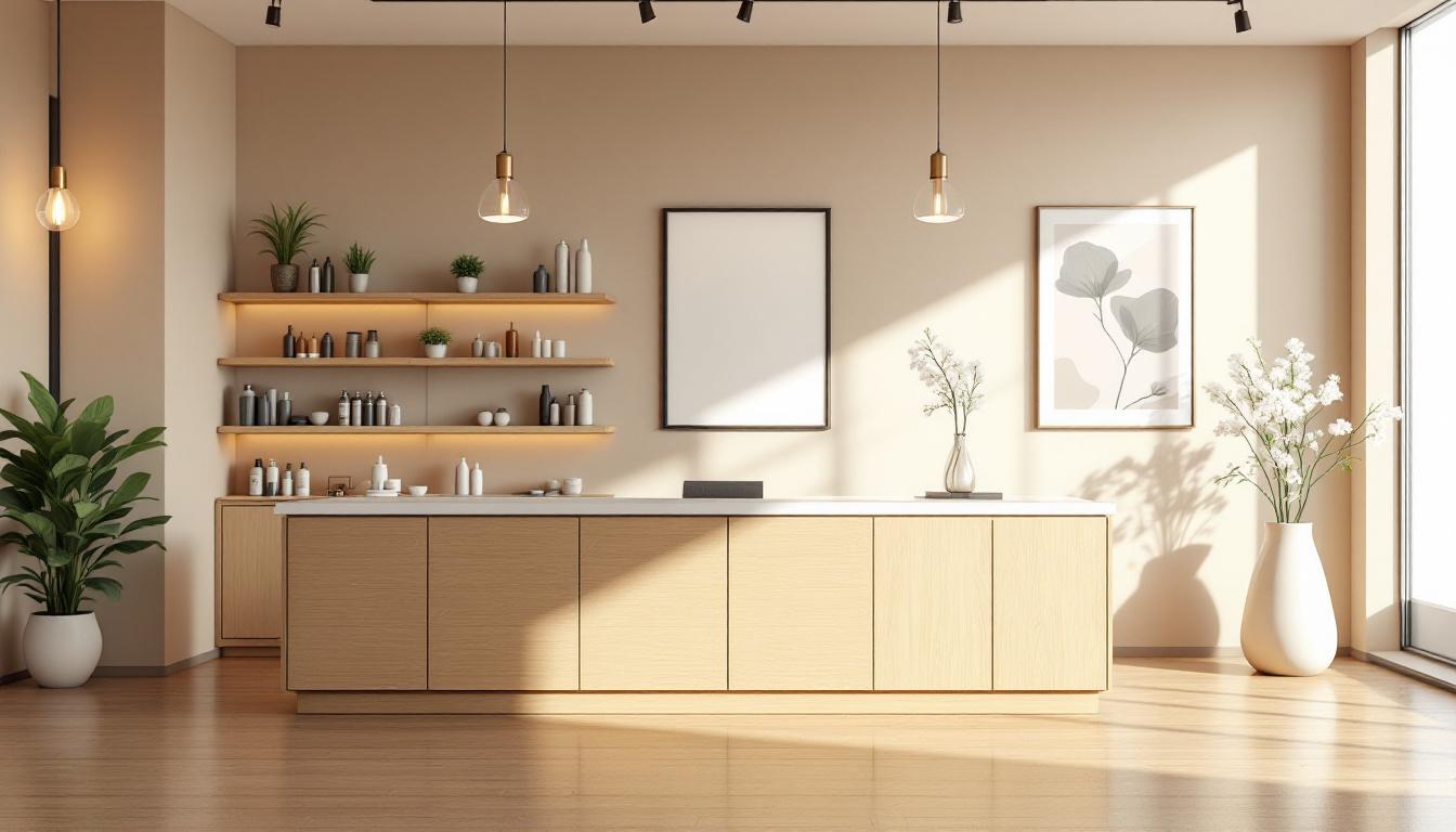 découvrez comment aménager un espace accueillant avec une banque d'accueil adaptée pour votre salon de coiffure, alliant fonctionnalité et esthétique pour séduire vos clients.