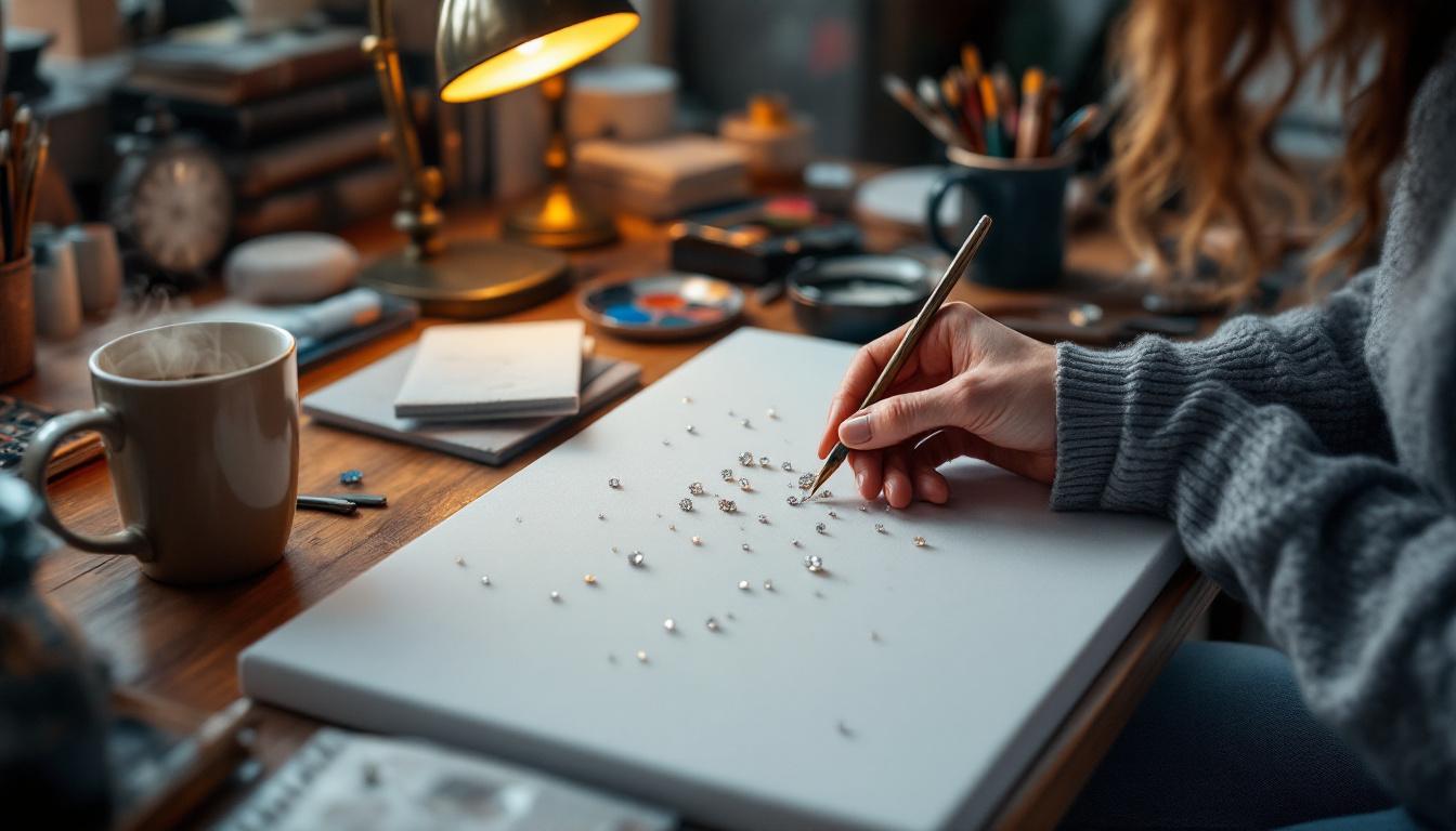 explorez la broderie diamant, une activité artisanale tendance qui allie créativité et détente. découvrez ses secrets pour sublimer vos créations avec des strass étincelants.