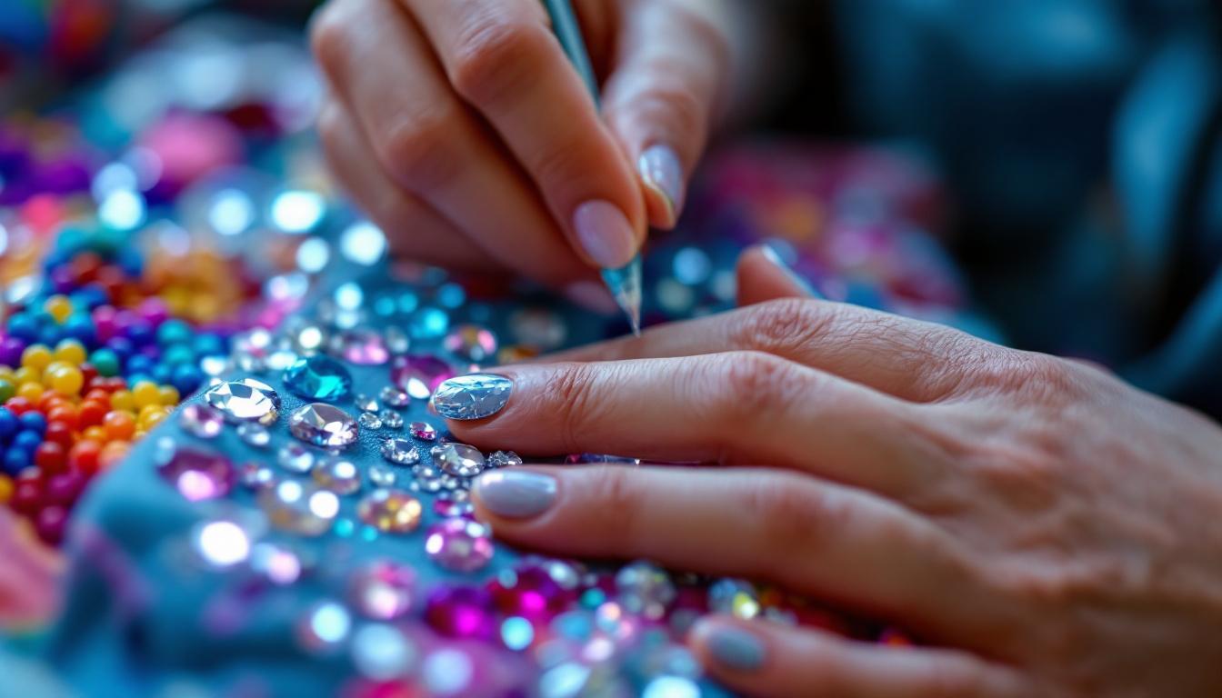 explorez les secrets de la broderie diamant, une activité artisanale tendance alliant créativité et détente, idéale pour révéler votre talent artistique.