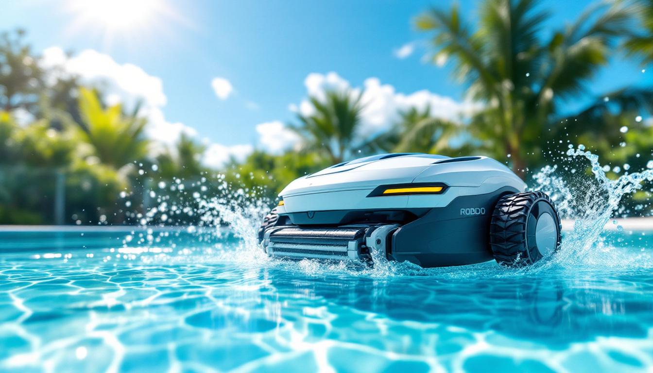 découvrez notre sélection des meilleurs aspirateurs de piscine robot pour un nettoyage facile et efficace de votre piscine, sans effort.