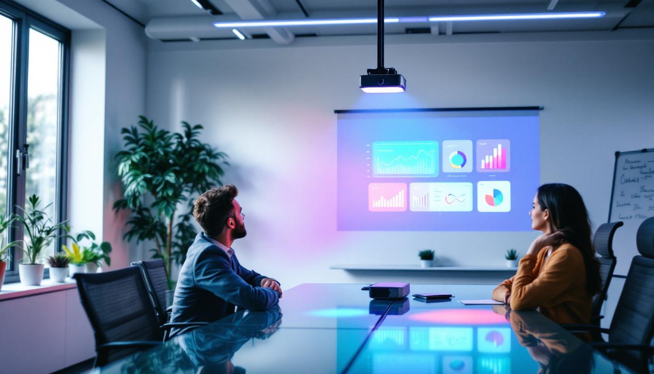 découvrez pourquoi les vidéoprojecteurs bureautiques à focale courte sont parfaits pour optimiser l'espace et la qualité d'image dans les petites salles de réunion.