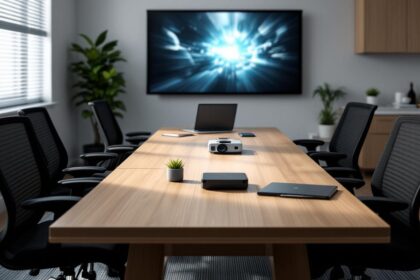 découvrez pourquoi les vidéoprojecteurs bureautiques à focale courte sont parfaits pour optimiser l'espace et la qualité d'image dans les petites salles de réunion.