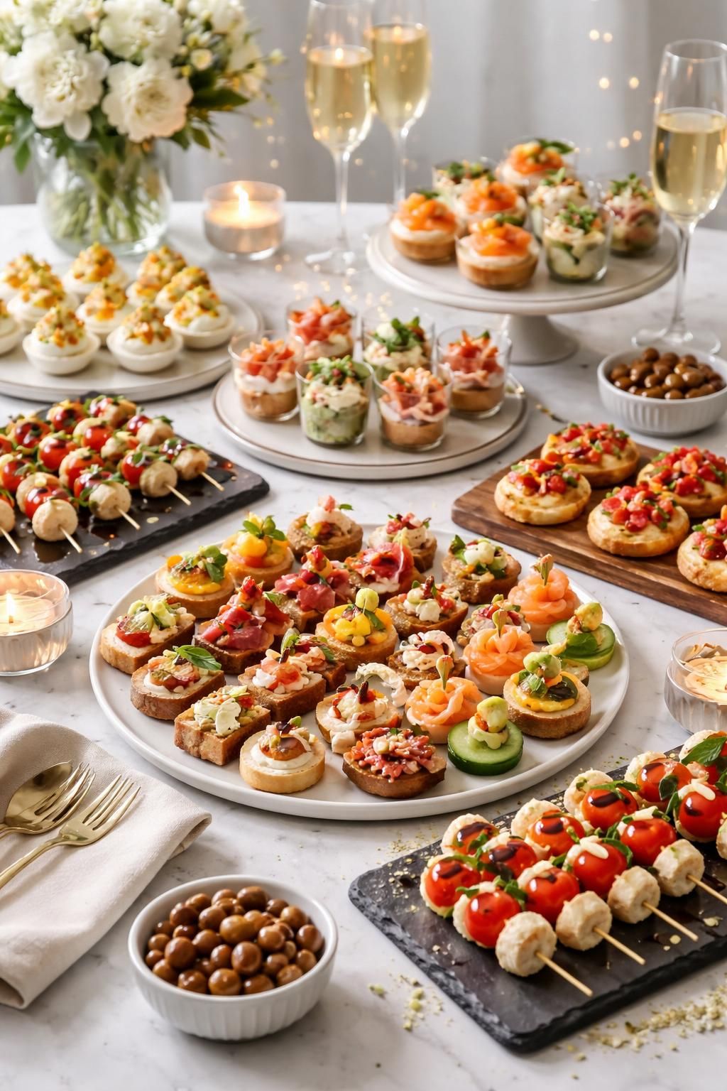 découvrez comment préparer un assortiment de bouchées apéritives irrésistibles pour surprendre et ravir vos invités lors de vos réceptions.