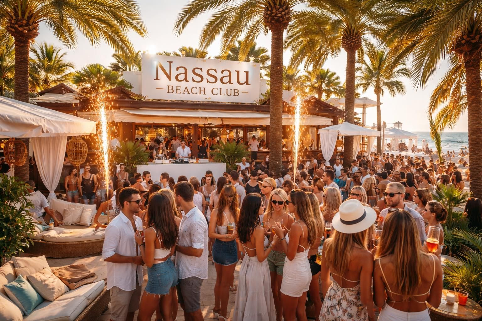 découvrez les événements incontournables au nassau beach club à ibiza, en espagne : soirées, concerts et moments festifs au bord de la mer méditerranée.