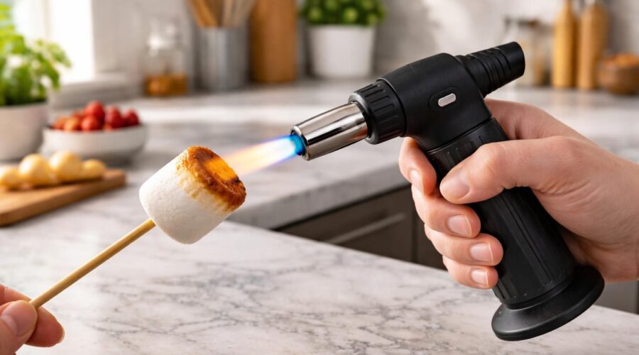 apprenez à griller du chamallow parfaitement avec un chalumeau de cuisine grâce à nos astuces de pro pour des desserts gourmands et réussis.