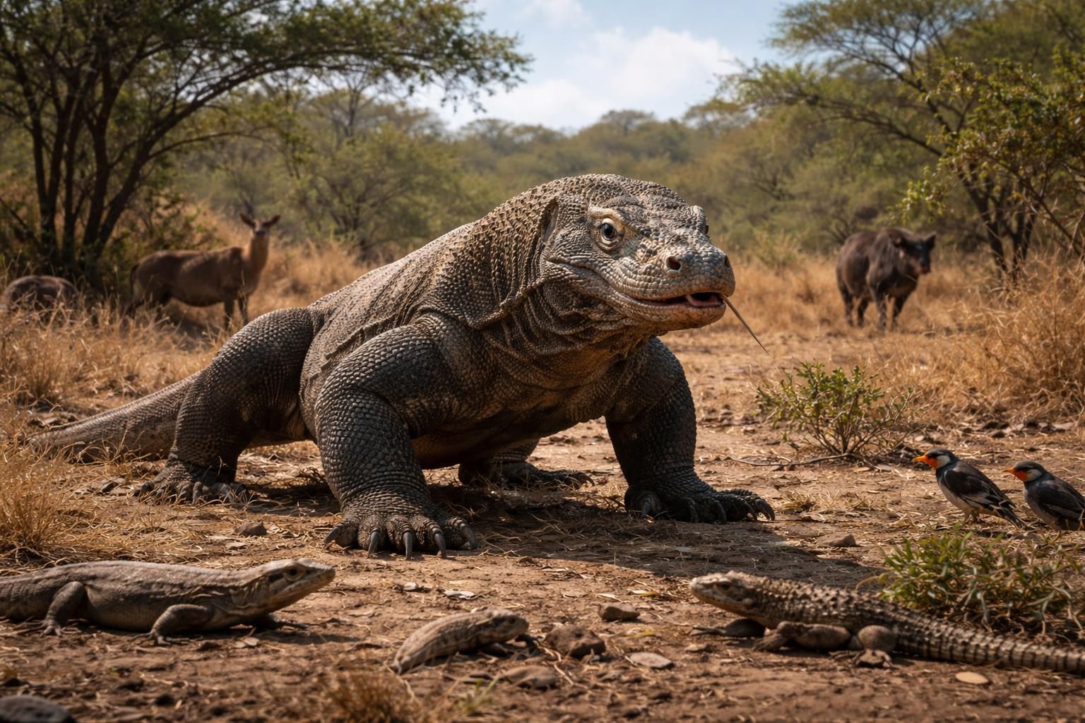 découvrez la taille impressionnante du dragon de komodo et son rôle crucial dans la chaîne alimentaire locale, influençant l'écosystème unique de son habitat.