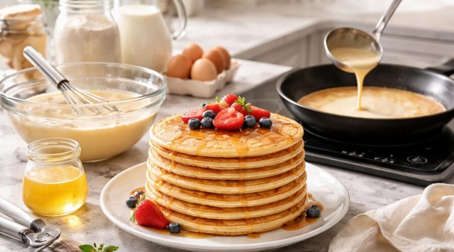 découvrez nos astuces pour réussir des crêpes parfaites à chaque fois et créer une pile gourmande qui ravira toute la famille.
