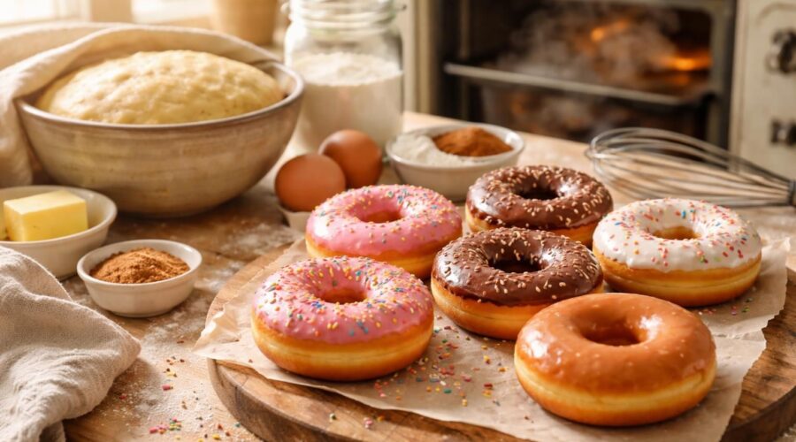 découvrez notre recette simple et gourmande pour préparer des donuts maison moelleux et savoureux. un délice fait maison à portée de main pour régaler toute la famille.