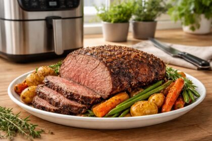 découvrez comment préparer un rôti de bœuf tendre et savoureux à l'air fryer avec cette recette simple et rapide, idéale pour impressionner vos invités lors de votre prochain repas.