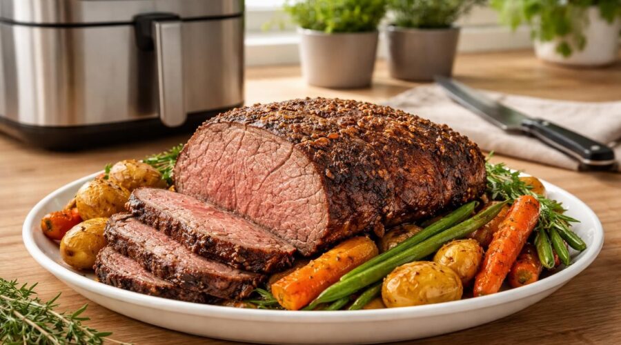 découvrez comment préparer un rôti de bœuf tendre et savoureux à l'air fryer avec cette recette simple et rapide, idéale pour impressionner vos invités lors de votre prochain repas.