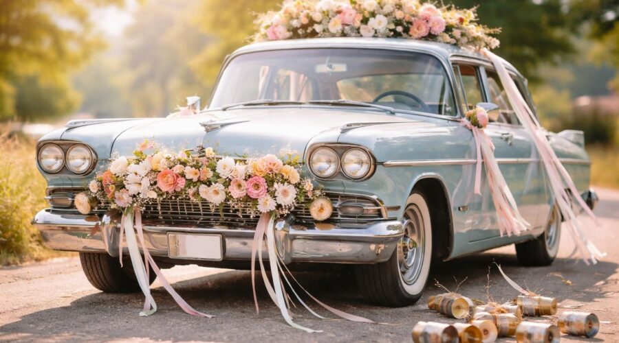découvrez la voiture-balai de mariage, un symbole traditionnel ludique qui apporte humour et convivialité à votre célébration nuptiale.