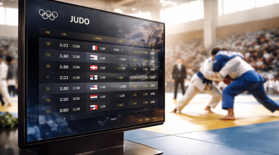 découvrez le calendrier complet et les résultats du judo aux jeux olympiques. suivez en direct tous les combats et ne manquez aucune compétition de vos judokas préférés.