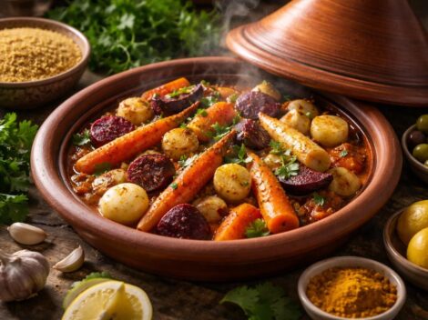 découvrez une délicieuse recette de tajine de légumes racines au millet, pleine de saveurs et de couleurs, parfaite pour un repas sain et gourmand.